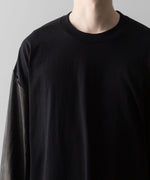 画像をギャラリービューアに読み込む,  i&#39;m here(アイムヒアー)のWASHABLE LEATHER SLEEVE : L/S T-SHIRT - BLACKの公式通販サイトsession福岡セレクトショップ
