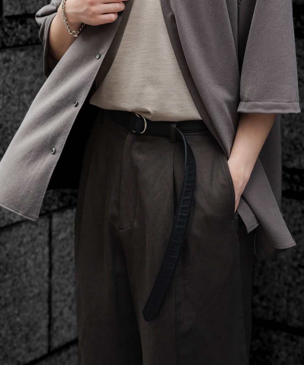 VEIN ヴェインのGOAT LEATHER RING BELT - BLACKの公式通販サイトsession福岡セレクトショップ