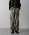 【ssstein】NYLON TWILL CARGO EASY TROUSERS - BEIGE