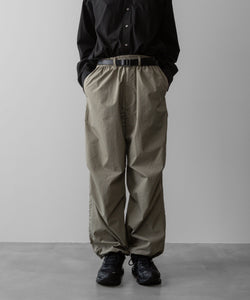 ssstein(シュタイン)の24AWコレクション NYLON TWILL CARGO EASY TROUSERS - BEIGE 公式通販サイトsession福岡セレクトショップ