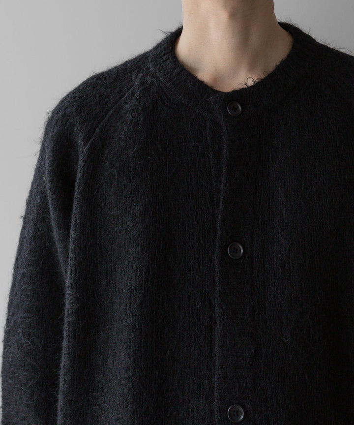 stein(シュタイン)の23AWコレクションKID MOHAIR KNIT CARDIGANのBLACK 公式通販サイトsession福岡セレクトショップ