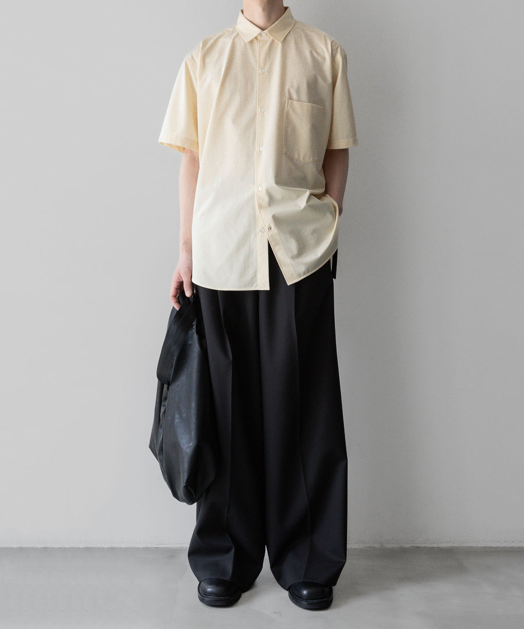 【KANEMASA PHIL.】カネマサフィルの46G ATOMOSPHERE STRIPE SS SHIRT - LIGHT YELLOW 公式通販サイトsession福岡セレクトショップ