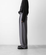 画像をギャラリービューアに読み込む, ANTHEM A アンセム エーのWOOL TROPICAL SIDE GATHER SLACKSの公式通販サイトsession福岡セレクトショップ
