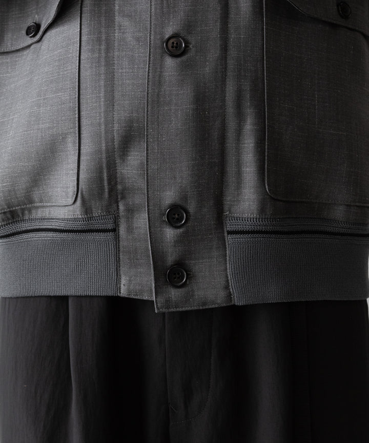 INTÉRIM(インテリム)のHYPER BIG VIRGIN WOOL SILK MOHAIR SUITING RIBBED JACKET - M.GRAY 公式通販サイトsession福岡セレクトショップ
