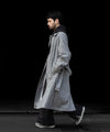 【INTÉRIM】CASHMERE DRAP HYPER BIG BELTED OVER COAT - GRAY