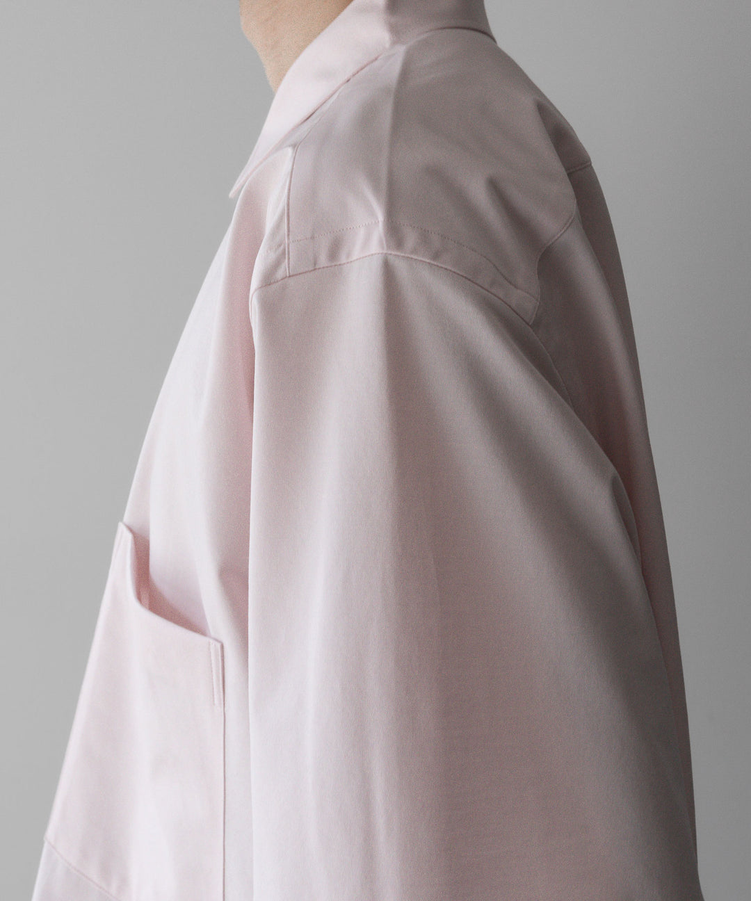 【KANEMASA PHIL.】46G ATOMOSPHERE SS SHIRT - SALMON PINK