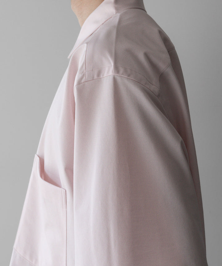【KANEMASA PHIL.】46G ATOMOSPHERE SS SHIRT - SALMON PINK