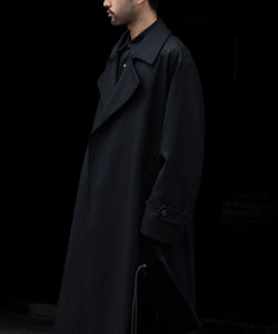 ssstein / シュタイン】OVERSIZED DOUBLE BREASTED COAT - BLACK