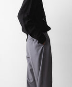 画像をギャラリービューアに読み込む, ANTHEM A アンセム エーのWOOL TROPICAL SIDE GATHER SLACKSの公式通販サイトsession福岡セレクトショップ
