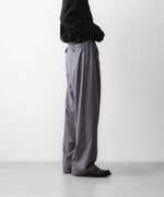 画像をギャラリービューアに読み込む, ANTHEM A アンセム エーのWOOL TROPICAL SIDE GATHER SLACKSの公式通販サイトsession福岡セレクトショップ
