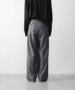 画像をギャラリービューアに読み込む, ANTHEM A アンセム エーのWOOL TROPICAL SIDE GATHER SLACKSの公式通販サイトsession福岡セレクトショップ
