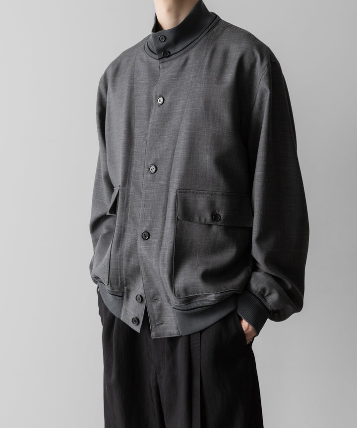 INTÉRIM(インテリム)のHYPER BIG VIRGIN WOOL SILK MOHAIR SUITING RIBBED JACKET - M.GRAY 公式通販サイトsession福岡セレクトショップ
