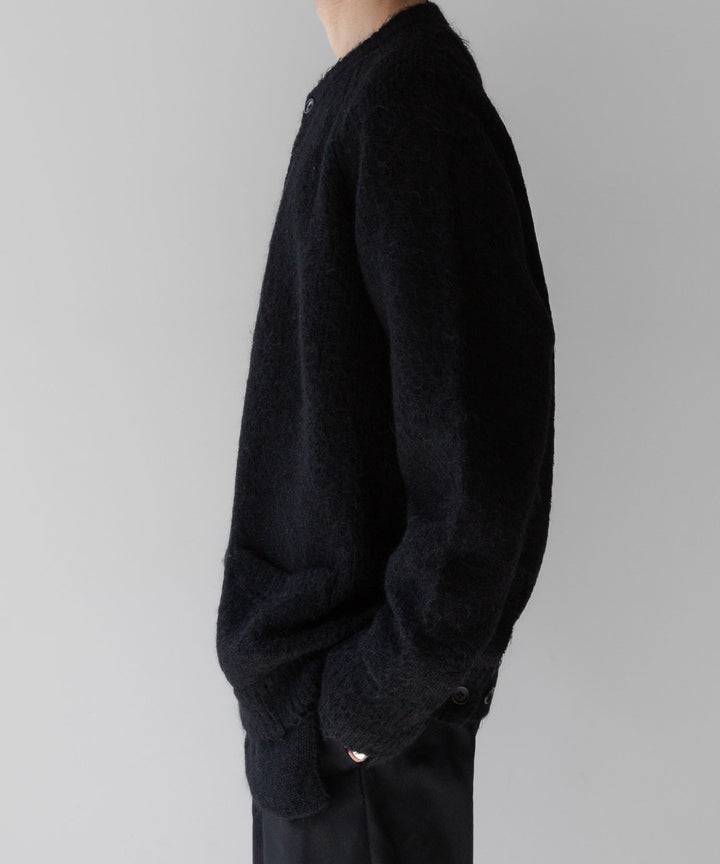 stein(シュタイン)の23AWコレクションKID MOHAIR KNIT CARDIGANのBLACK 公式通販サイトsession福岡セレクトショップ