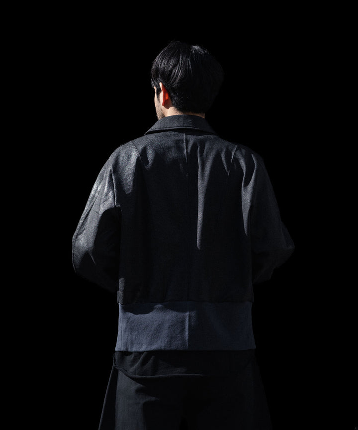 ANTHEM A アンセムエーのCRACK TERRY BLOUSONのBLUE GRAY 公式通販サイトsession福岡セレクトショップ