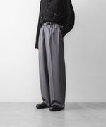 画像をギャラリービューアに読み込む, ANTHEM A アンセム エーのWOOL TROPICAL SIDE GATHER SLACKSの公式通販サイトsession福岡セレクトショップ
