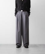 画像をギャラリービューアに読み込む, ANTHEM A アンセム エーのWOOL TROPICAL SIDE GATHER SLACKSの公式通販サイトsession福岡セレクトショップ
