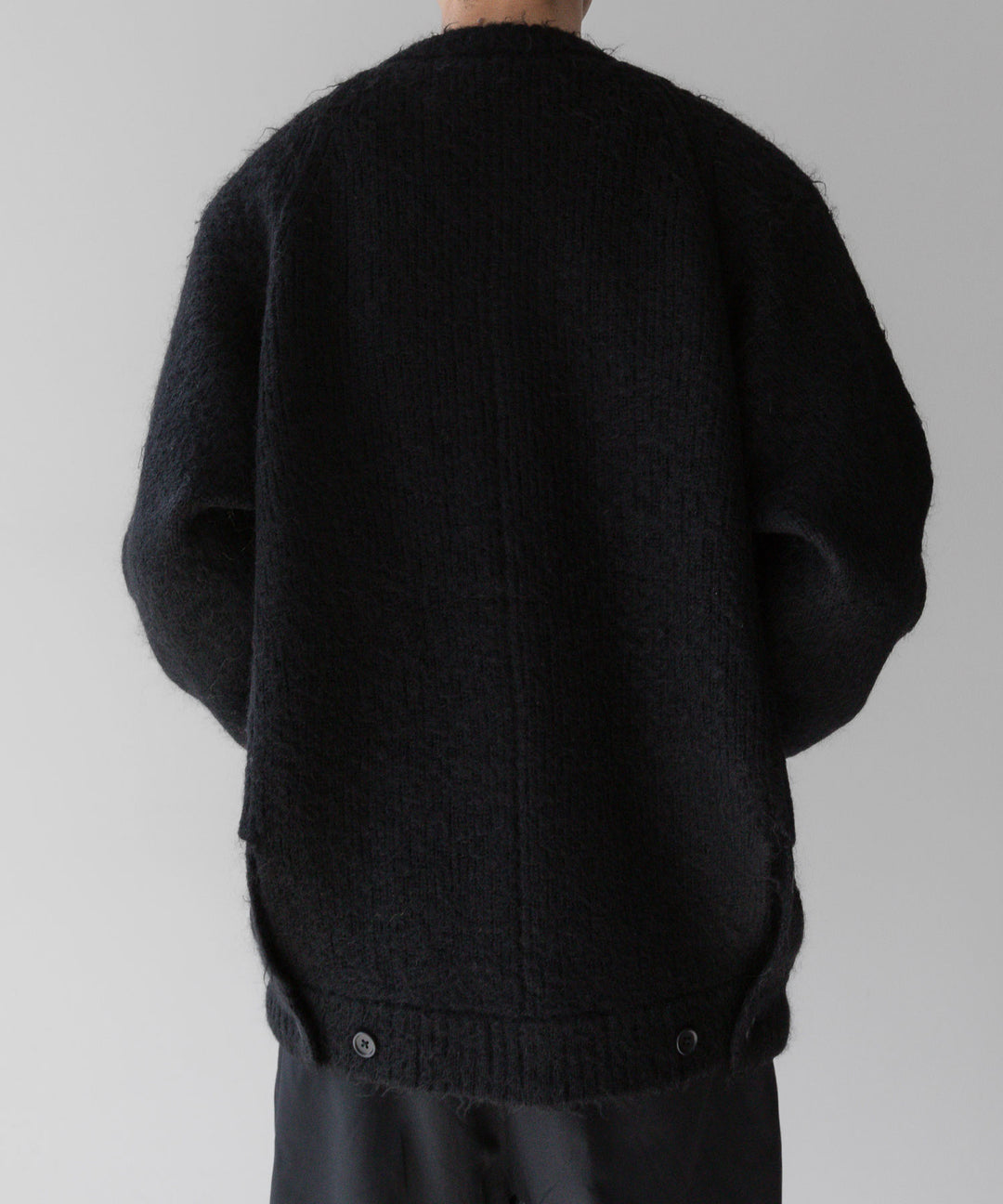 stein(シュタイン)の23AWコレクションKID MOHAIR KNIT CARDIGANのBLACK 公式通販サイトsession福岡セレクトショップ