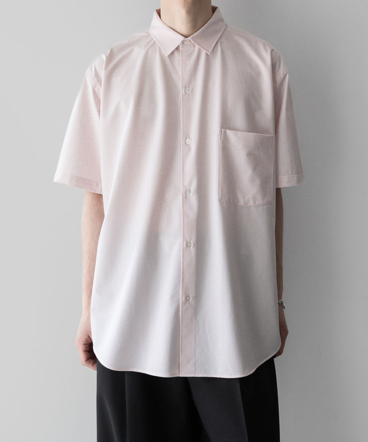 【KANEMASA PHIL.】カネマサフィルの46G ATOMOSPHERE STRIPE SS SHIRT - SALMON PINK 公式通販サイトsession福岡セレクトショップ