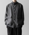 【INTÉRIM】HYPER BIG VIRGIN WOOL SILK MOHAIR SUITING RIBBED JACKET - M.GRAY