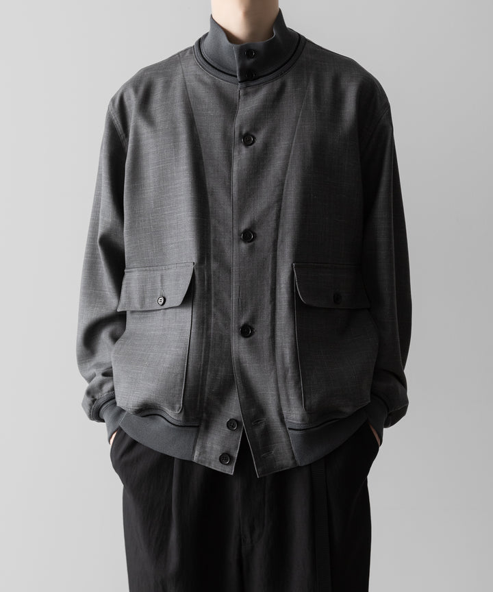 INTÉRIM(インテリム)のHYPER BIG VIRGIN WOOL SILK MOHAIR SUITING RIBBED JACKET - M.GRAY 公式通販サイトsession福岡セレクトショップ
