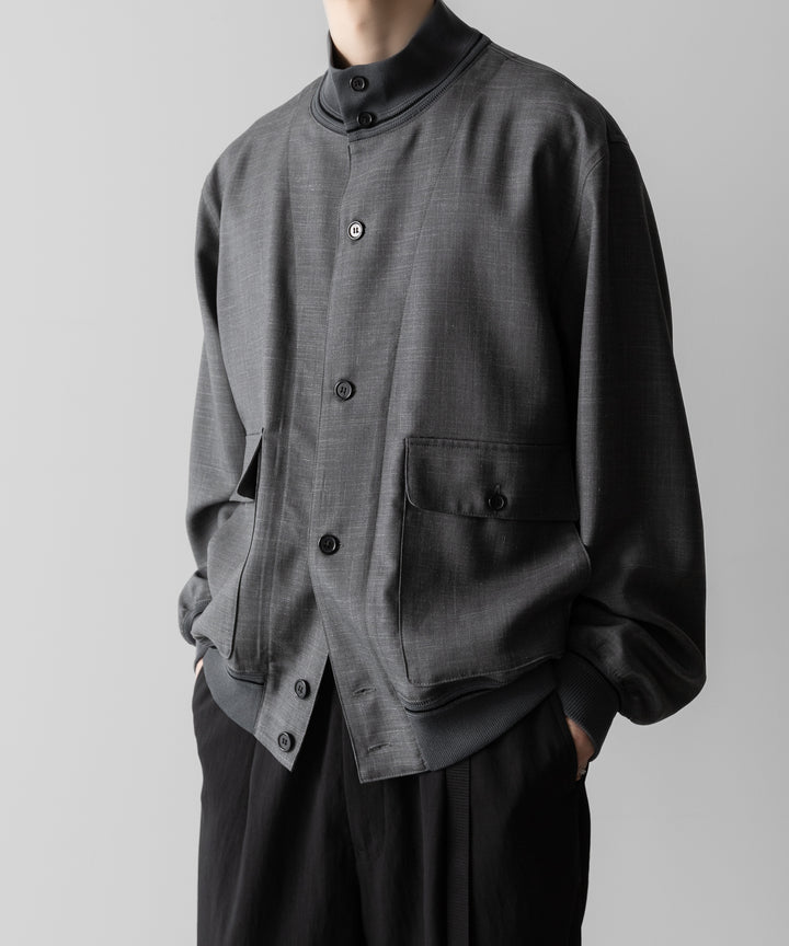 INTÉRIM(インテリム)のHYPER BIG VIRGIN WOOL SILK MOHAIR SUITING RIBBED JACKET - M.GRAY 公式通販サイトsession福岡セレクトショップ
