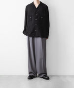 画像をギャラリービューアに読み込む, ANTHEM A アンセム エーのWOOL TROPICAL SIDE GATHER SLACKSの公式通販サイトsession福岡セレクトショップ
