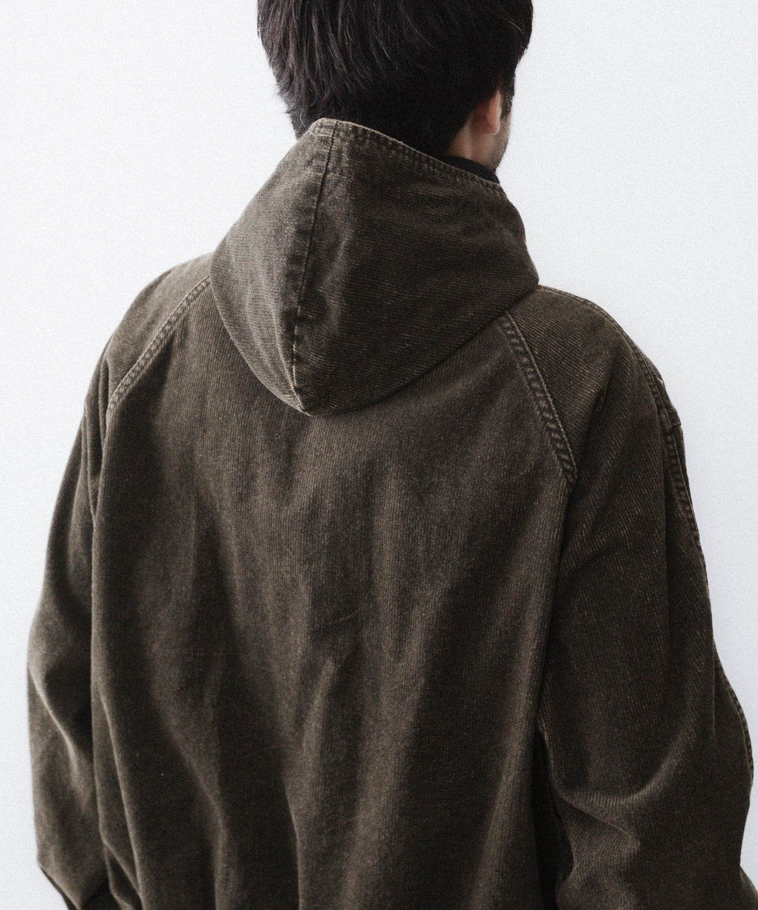 【paratrait】COATED CORDUROY PK - BLACK