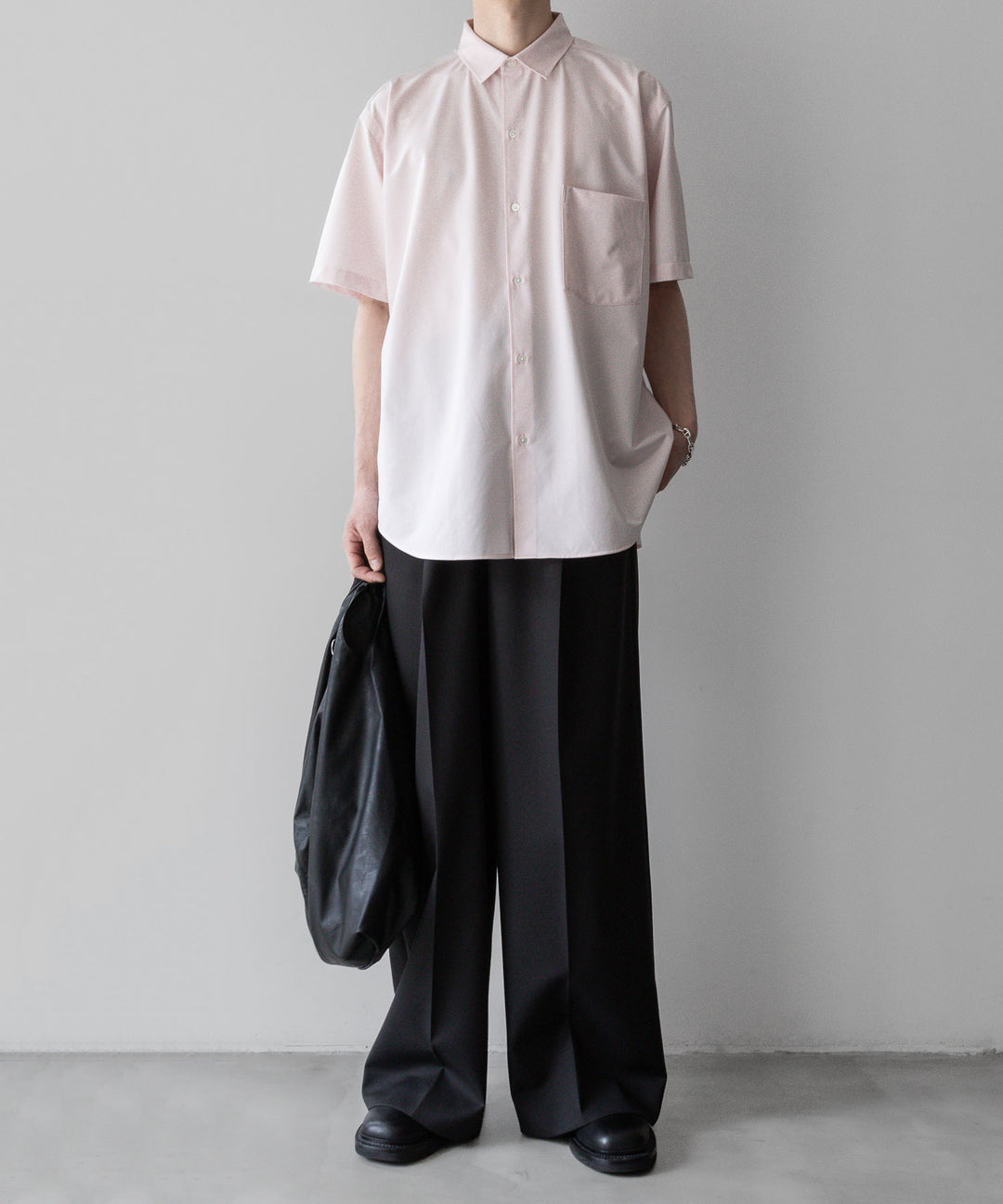 【KANEMASA PHIL.】カネマサフィルの46G ATOMOSPHERE STRIPE SS SHIRT - SALMON PINK 公式通販サイトsession福岡セレクトショップ