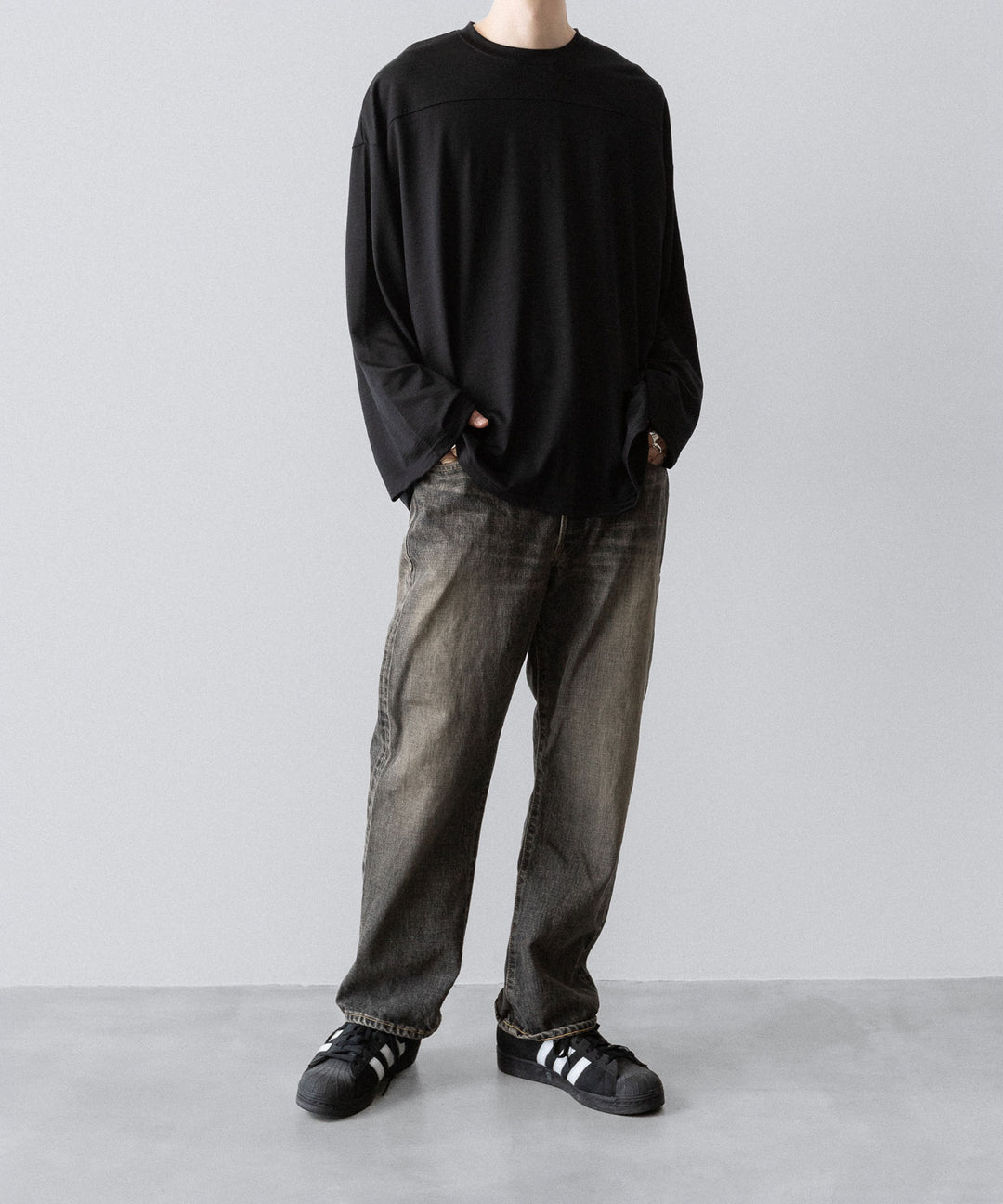 【INTÉRIM】CLASSIC VINTAGE "1947XX" SHUTTLE DENIM TROUSERS - C.BLACK
