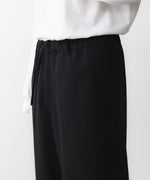 画像をギャラリービューアに読み込む, INTÉRIM - インテリムのWOOL CREPE SABLE VOILE DEADSTOCK FABRIC WIDE DRESS EASY PANTSのBLACK公式通販サイトsession福岡セレクトショップ
