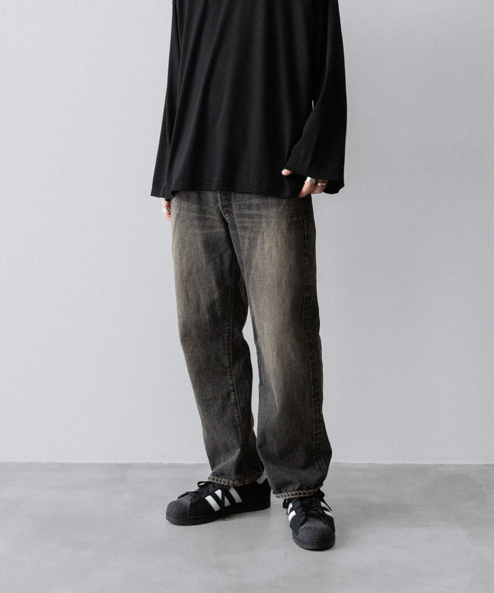 【INTÉRIM】CLASSIC VINTAGE "1947XX" SHUTTLE DENIM TROUSERS - C.BLACK