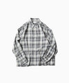 【paratrait】CHECK LS SHIRT - BLACK