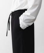画像をギャラリービューアに読み込む, INTÉRIM - インテリムのWOOL CREPE SABLE VOILE DEADSTOCK FABRIC WIDE DRESS EASY PANTSのBLACK公式通販サイトsession福岡セレクトショップ
