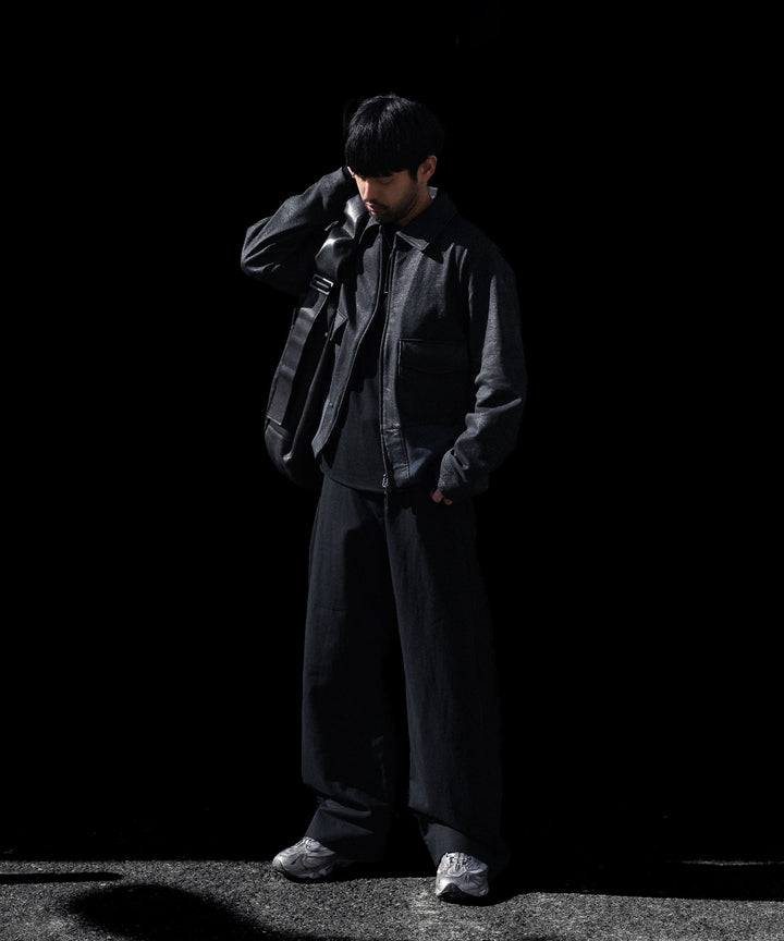 ANTHEM A アンセムエーのCRACK TERRY BLOUSONのBLUE GRAY 公式通販サイトsession福岡セレクトショップ