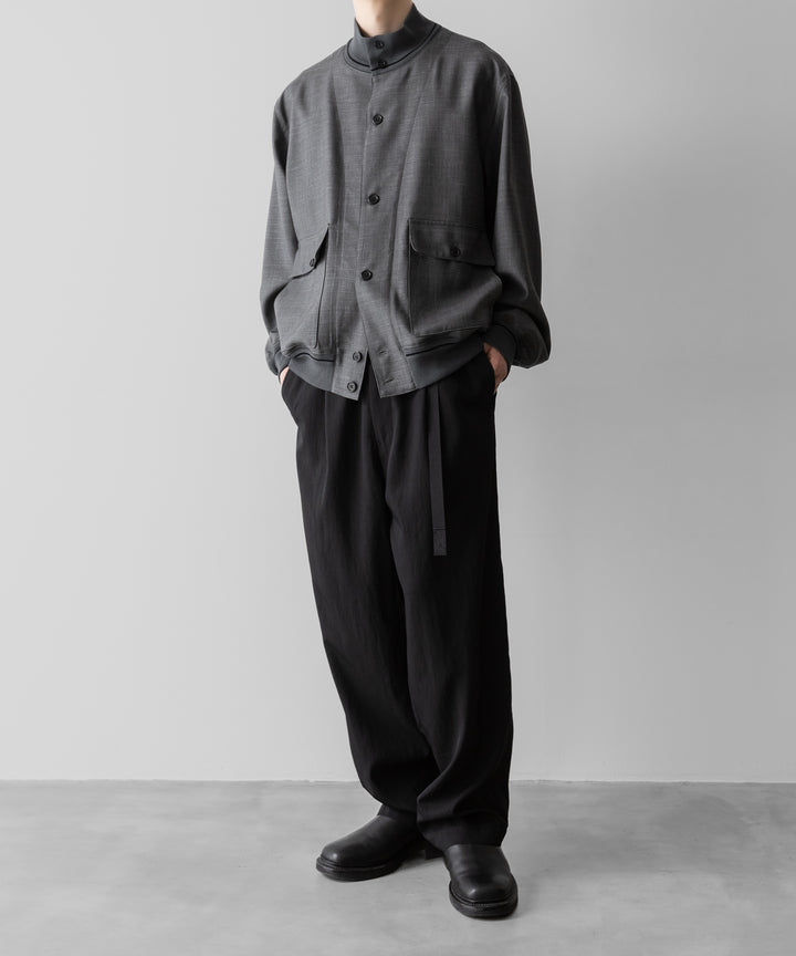 INTÉRIM(インテリム)のHYPER BIG VIRGIN WOOL SILK MOHAIR SUITING RIBBED JACKET - M.GRAY 公式通販サイトsession福岡セレクトショップ
