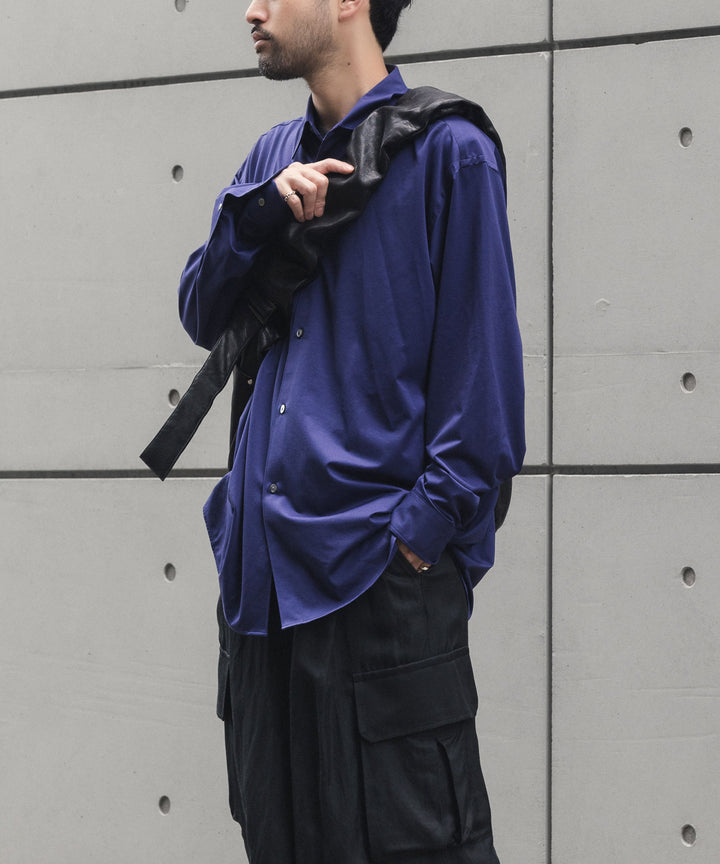 KANEMASA PHIL. カネマサフィルの46G MODEST SHIRTのPURPLE NAVY 公式通販サイトsession福岡セレクトショップ