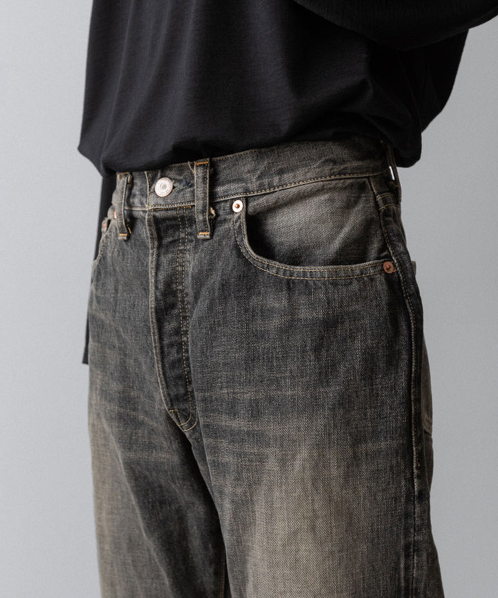 【INTÉRIM】CLASSIC VINTAGE "1947XX" SHUTTLE DENIM TROUSERS - C.BLACK