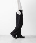 画像をギャラリービューアに読み込む, INTÉRIM - インテリムのWOOL CREPE SABLE VOILE DEADSTOCK FABRIC WIDE DRESS EASY PANTSのBLACK公式通販サイトsession福岡セレクトショップ
