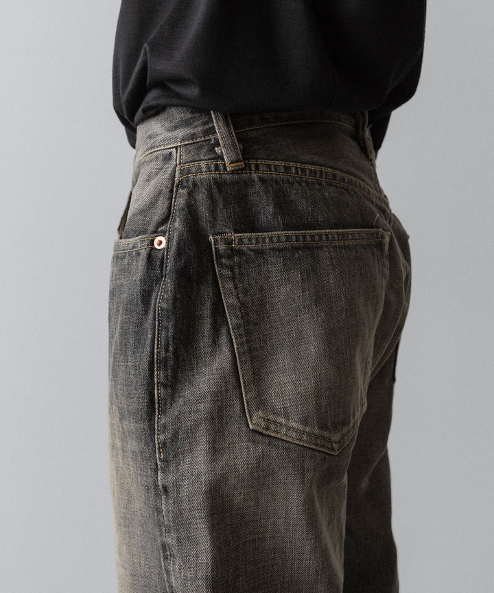【INTÉRIM】CLASSIC VINTAGE "1947XX" SHUTTLE DENIM TROUSERS - C.BLACK