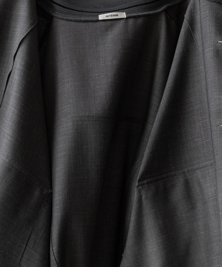 INTÉRIM(インテリム)のHYPER BIG VIRGIN WOOL SILK MOHAIR SUITING RIBBED JACKET - M.GRAY 公式通販サイトsession福岡セレクトショップ
