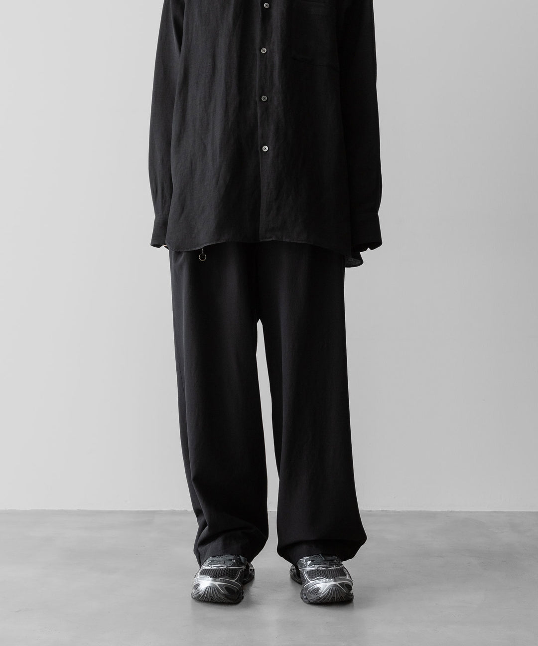 ANTHEM A アンセムエー WOOL RAYON TROPICAL NO-BRAINER PANTSのBLACK 公式通販サイトsession福岡セレクトショップ