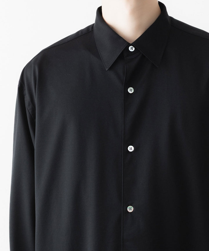 KANEMASA PHIL. カネマサフィルの46G MODEST SHIRTのBLACK 公式通販サイトsession福岡セレクトショップ