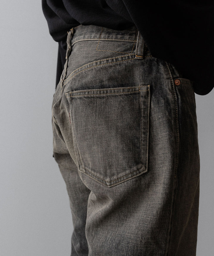 【INTÉRIM】CLASSIC VINTAGE "1947XX" SHUTTLE DENIM TROUSERS - C.BLACK