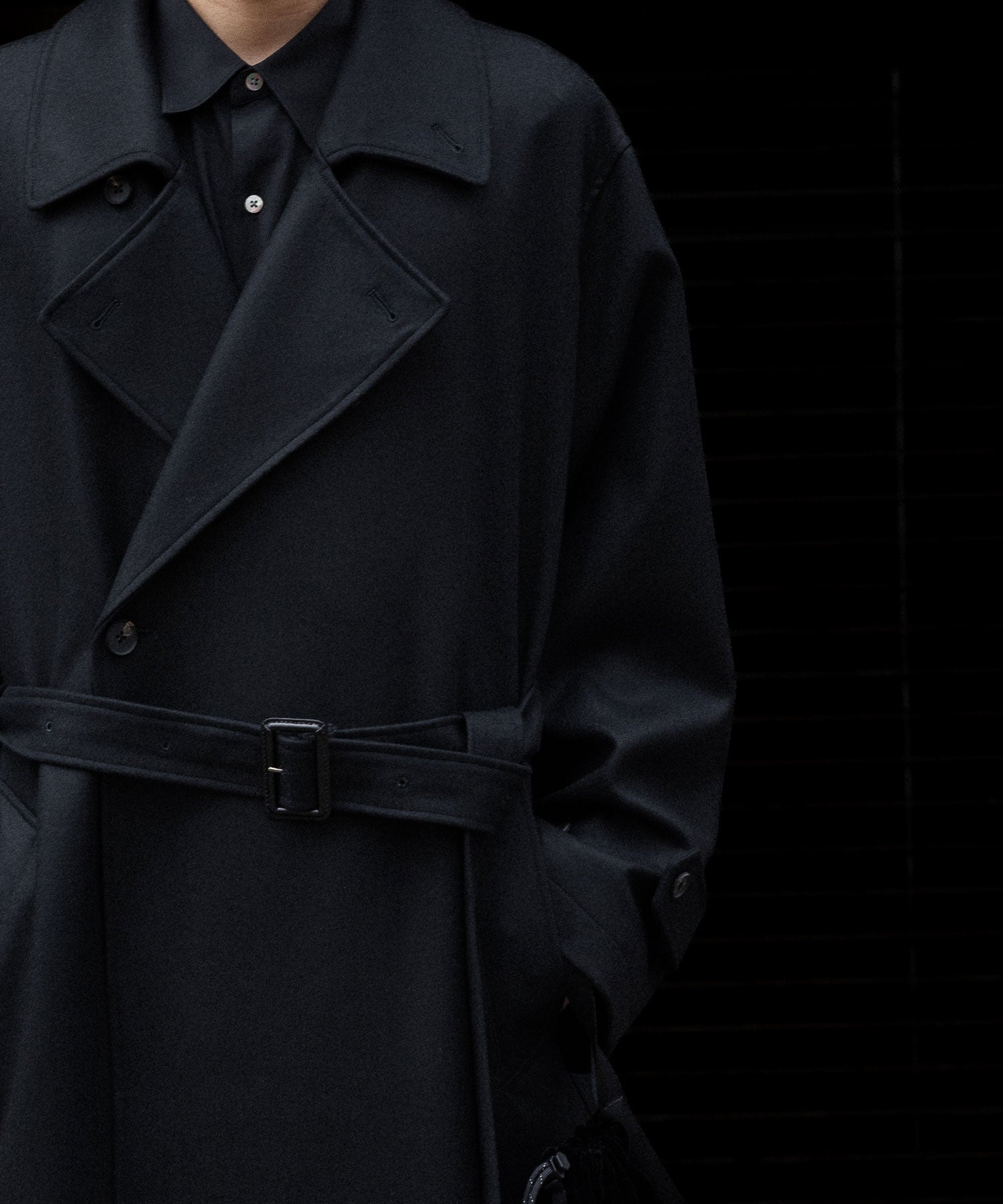 ssstein-シュタインのOVERSIZED DOUBLE BREASTED COATのBLACK公式通販サイトsession福岡セレクトショップ