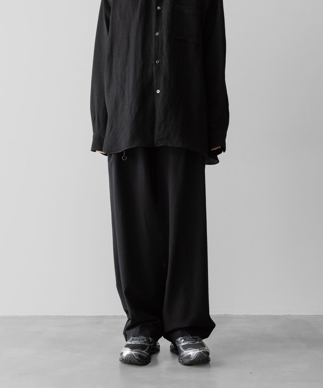 ANTHEM A アンセムエー WOOL RAYON TROPICAL NO-BRAINER PANTSのBLACK 公式通販サイトsession福岡セレクトショップ