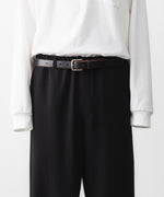 画像をギャラリービューアに読み込む, INTÉRIM - インテリムのWOOL CREPE SABLE VOILE DEADSTOCK FABRIC WIDE DRESS EASY PANTSのBLACK公式通販サイトsession福岡セレクトショップ
