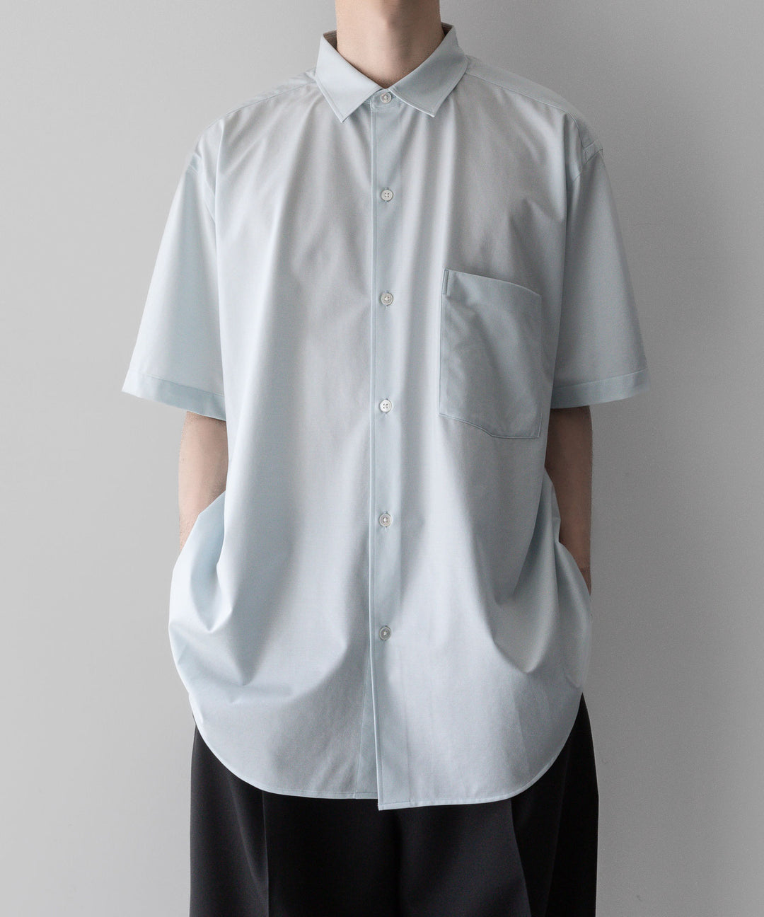 【KANEMASA PHIL.】カネマサフィルの46G ATOMOSPHERE STRIPE SS SHIRT - SAX 公式通販サイトsession福岡セレクトショップ