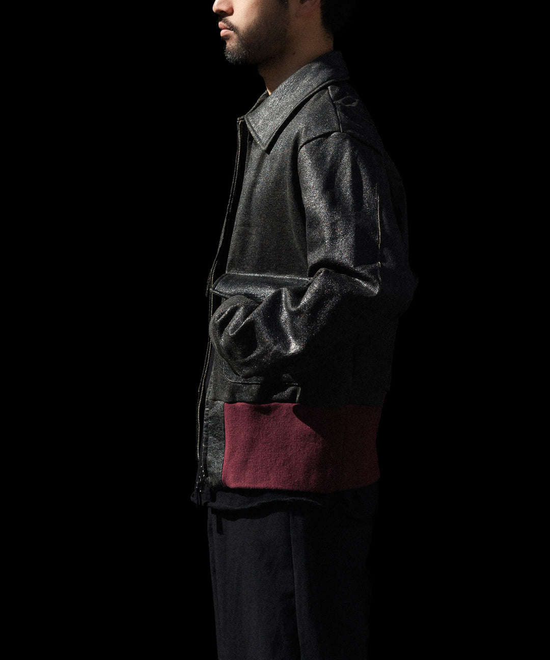 ANTHEM A アンセムエーのCRACK TERRY BLOUSONのBROWN 公式通販サイトsession福岡セレクトショップ