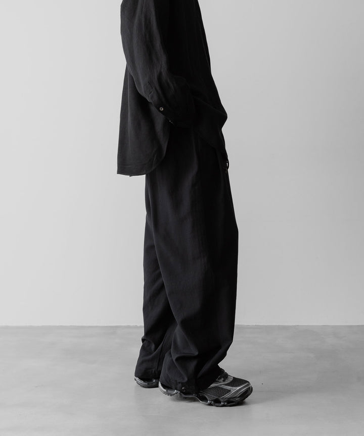 ANTHEM A アンセムエー WOOL RAYON TROPICAL NO-BRAINER PANTSのBLACK 公式通販サイトsession福岡セレクトショップ