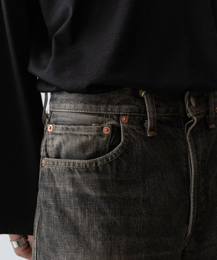 【INTÉRIM】CLASSIC VINTAGE "1947XX" SHUTTLE DENIM TROUSERS - C.BLACK